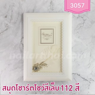 สมุดชาร์ตปกขนนก โชว์สีเจล 112 สี