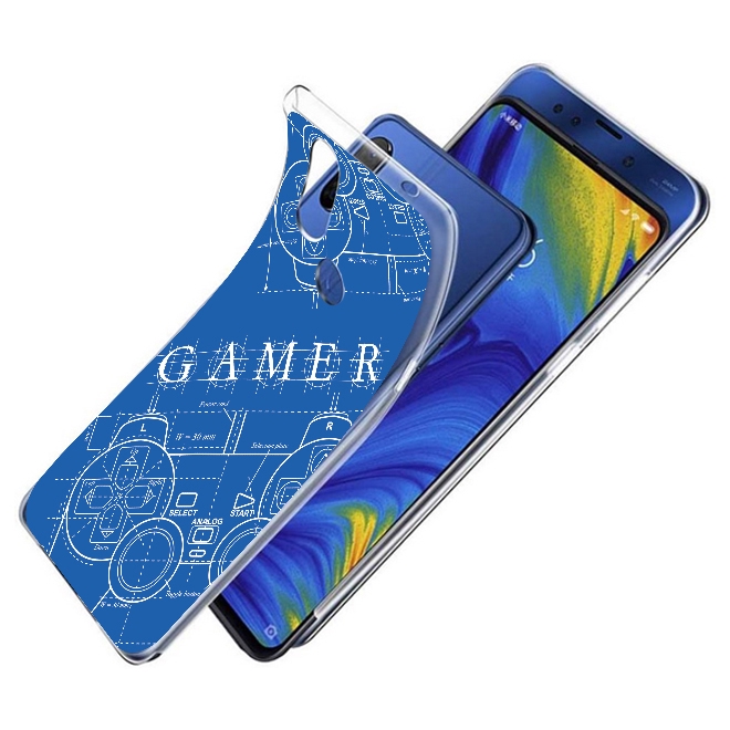 เคส สำหรับ Xiaomi Mi Mix 3 Protection TPU Case [Gamer Illustration Blue]