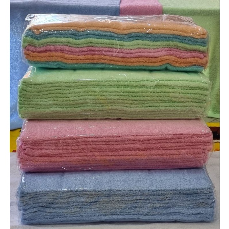 ผ้าขนหนู ขนาด 15 × 30 นิ้ว แพ็ค 1 โหล ( 12 ผืน)