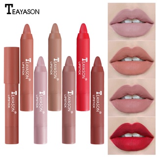 Teayason ลิปสติกเนื้อแมทกํามะหยี่กันน้ําติดทนนาน 12 สี