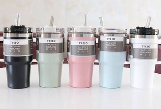 แก้วเก็บอุณหภูมิ TYESO สำหรับวางบนรถ มี 6 สี ตามภาพ สามารถเลือกได้ ขนาด 20 oz