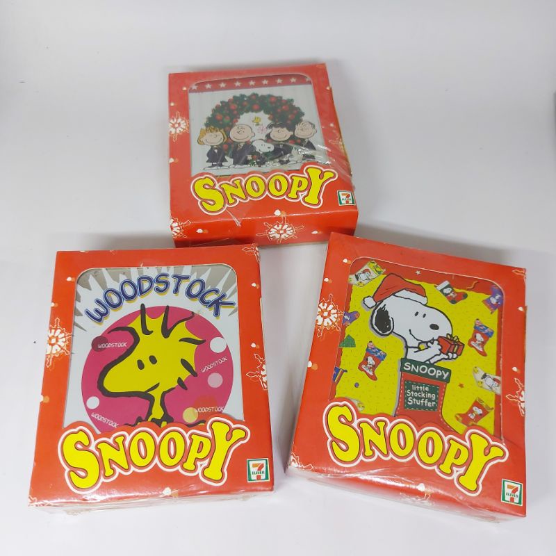 กล่องเหล็กสนูปปี้ Snoopy งานเก่า 7-11 ปี 2543
