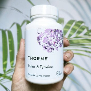 ผลิตภัณฑ์เสริมอาหาร ไทรอยด์ Iodine &amp; Tyrosine  60 Capsules (Thorne Research®)