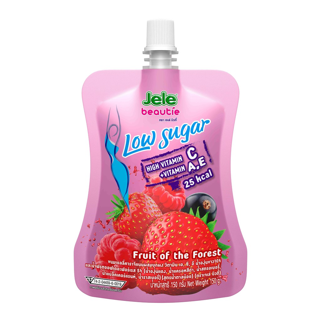 Jele เจเล่บิวตี้ Low Sugar ขนาด 150กรัม แพ็ค 3 (เลือกรสได้) | Shopee ...