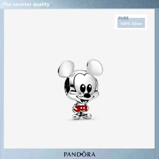 Pandora จี้รูปดิสนีย์ มิกกี้เมาส์ สีแดง สําหรับทําเครื่องประดับ p326