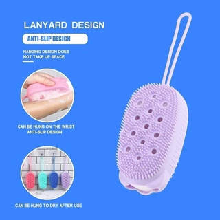 แปรงซิลิโคนอาบน้ำขจัดคราบผิว Bubbles bath brush  ขจัดคราบสิ่งสปรกได้อย่างหมดจด