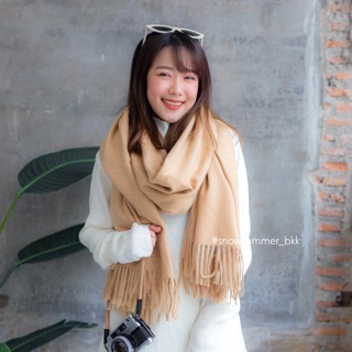 ❤️Cashmere Wool scarf (แบบหนานุ่ม)❤️