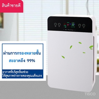 Air Purifier for Home Allergies and Pets Hair Smokers in Bedroom, H13 True HEPA Filter, 24db Filtration System Cleaner Odor Eliminators เครื่องฟอกอากาศไอออน จอคริสตัลแบบสัมผัส ช่วยทำลายละอองฝุ่น SK1201