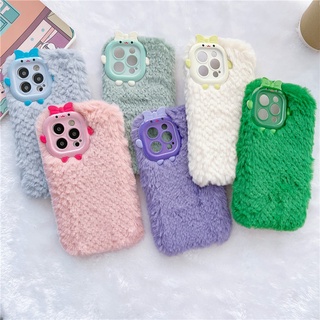 เคสโทรศัพท์มือถือ TPU แบบนิ่ม ประดับขนปุย สําหรับ iPhone 14 Pro Max 13 14plus 14pro 13pro