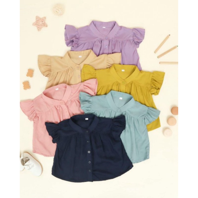 1-10 Years CURLY เด็ก BLOUSE