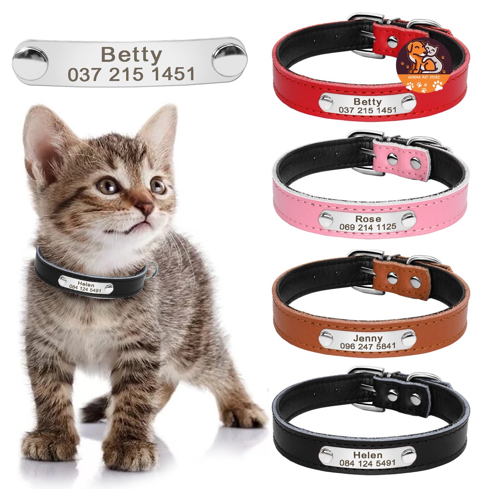 【RIZER】ปลอกคอแมว กําหนดเอง พร้อมป้ายแท็ก ID แกะสลัก สําหรับแมว