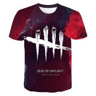 เสื้อยืดแขนสั้นลําลอง พิมพ์ลาย Dead By Daylight สไตล์โกธิค แฟชั่นสําหรับผู้ชาย และผู้หญิง