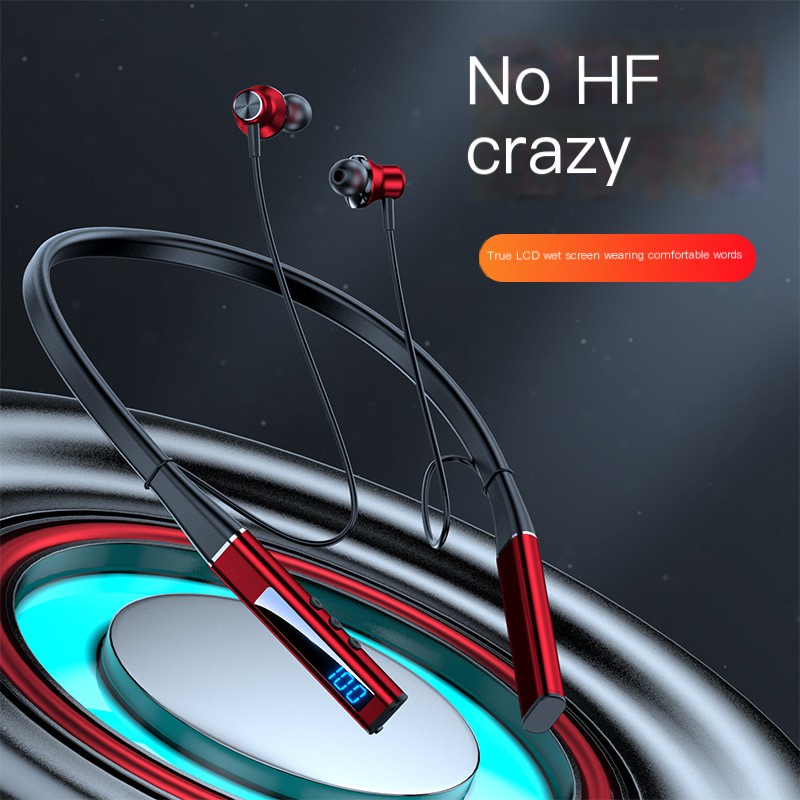 New 5.1 Hanging Neck Headset High Sound Quality Wireless Bluetooth