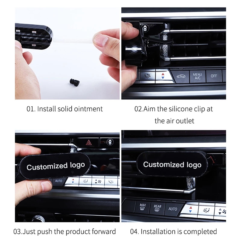 Car LED Ambient Light Perfume Car Air Conditioner Outlet Aromatherapy ...