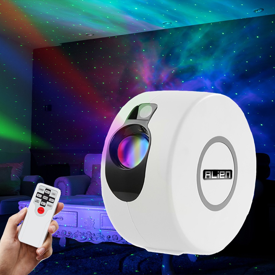 ALIEN Remote RGB Galaxy Star Light Projector RG Aurora Starry Sky Laser ...