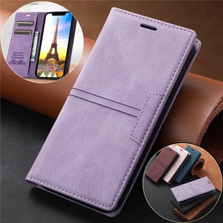 เคสโทรศัพท์มือถือหนัง ฝาพับแม่เหล็ก พร้อมช่องใส่บัตร คุณภาพสูง สําหรับ Xiaomi POCO M4 M5 C55 X4 GT Redmi Note 11S 11 Pro 11T 4G 5G