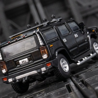 Jv64009 โมเดลรถยนต์จําลอง 1:64 Hummer H2 โลหะ ขนาดเล็ก