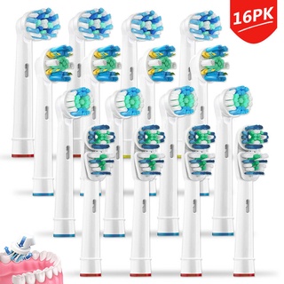 ORAL B หัวแปรงสีฟันไฟฟ้า 16 ชิ้นสําหรับ Braun Oral Bjfranchiseamo