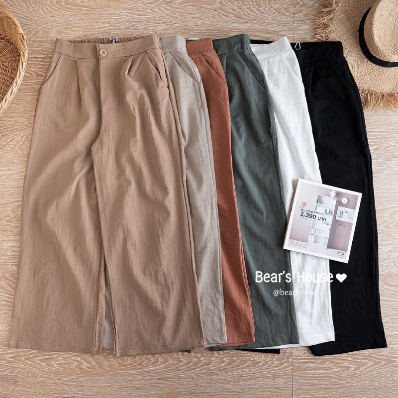 Common Trousers กางเกงขายาว ทรงกระบอก งานป้าย