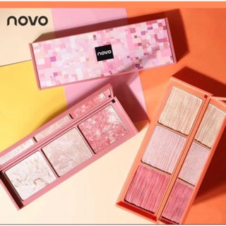 No5310 novo highlight พาเลทไฮไลท์สามมิติ หน้าฉ่ำวาว ไฮไลท์พาวเดอร์