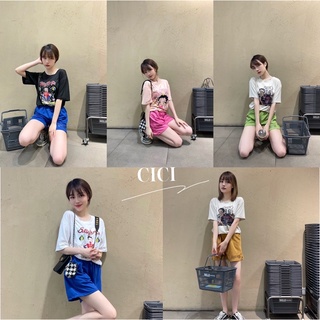 Cici(NO.66)เซตเสื้อยืดลายbetty+กางเกงขาสั้น รุ่นนี้งานสวยมากมาแรงสุดๆ