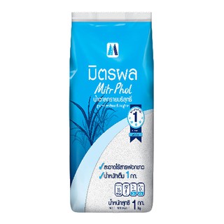 มิตรผล น้ำตาลทรายขาวบริสุทธิ 1 กก. x 25 ถุง Mitrphol Pure White Sugar 1kg x 25 bags