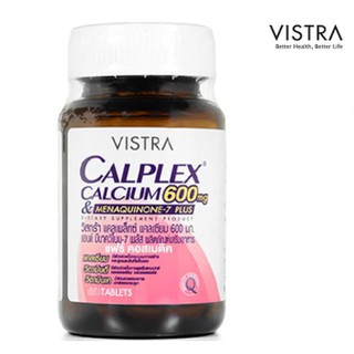 Vistra Calplex Calcium 600 mg &amp; Menaquinone-7 Plus 90 TAB (18971)