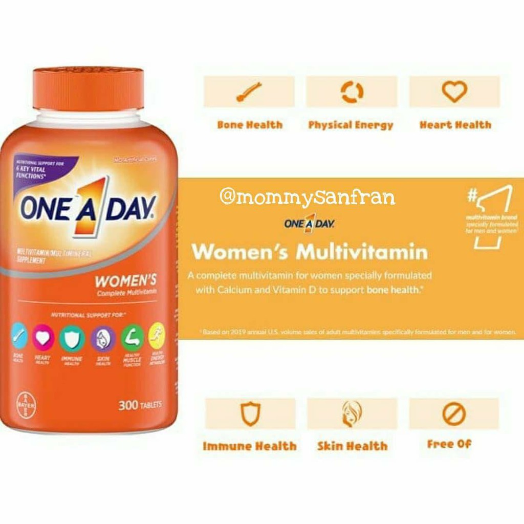 วิตามินรวมสำหรับผู้ใหญ่ One A Day Multivitamin For Women