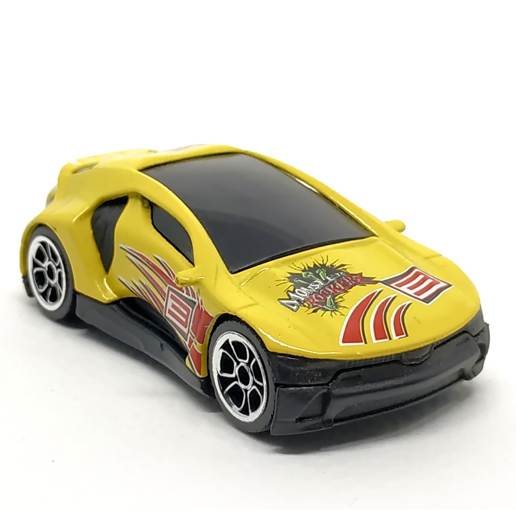 Majorette Concept Car Collection Yellow - Monster Rockerz no.3 /scale 1/64 (3 inches) no Package