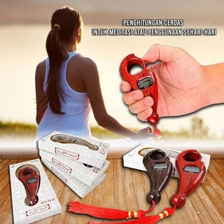 Tasbih Digital Muslim เครื่องนับดิจิตอล เครื่องนับรอบสวดมนต์ หมุนได้ 2 ทิศทาง เปลี่ยนถ่านได้