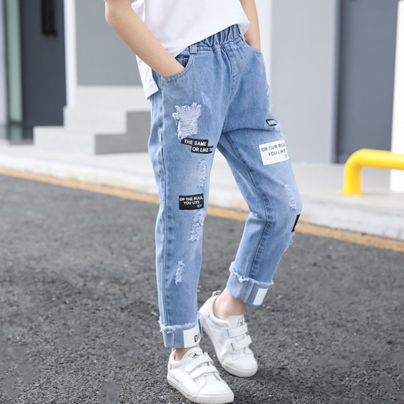 Boy Jeans Fashion Trousers Autumn Kids Clothes Pants for Boys