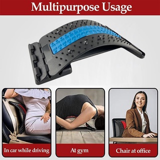 Back Massager Stretcher Back Stretching Device 4-Level Relief Relaxation Cracker Spine U8P0