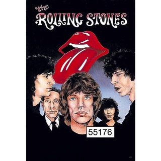 โปสเตอร์วงดนตรี วินเทจ The Rolling Stones