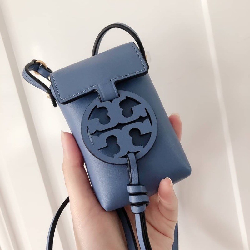 แท้?? Tory Burch Miller nano cross body bag blue | Shopee Thailand