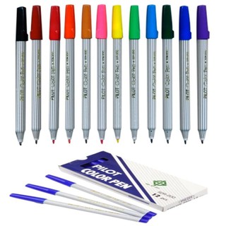 ปากกาเมจิก น้ำเงิน (แพ็ค12ด้าม) ไพล็อต คละสีได้