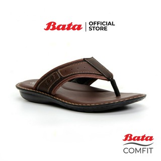Bata MEN'S COMFIT Sandal รองเท้าแตะชายแบบหนีบ สีน้ำตาล รหัส 8714183