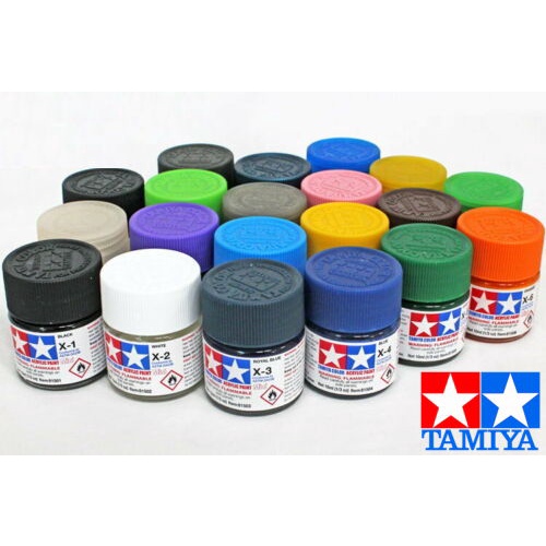 สีอะคริลิค TAMIYA ACRYLIC X-9 81509, X-10 81510, X-11 81511, X-12 81512, X-13 81513, X-14 81514, X-15 81515, X-16 81516