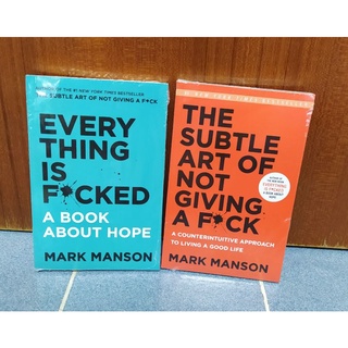 พร้อมส่ง ชุด The subtle art of not giving a f*k / Everything is f*cked ฉบับภาษาอังกฤษ Mark Manson คู่มือแห่งความหวัง