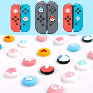 เคสจอยสติ๊ก ลายอุ้งเท้าแมวน่ารัก สําหรับ Nintend Switch Lite Joy-Con Controller Gamepad Thumbstick