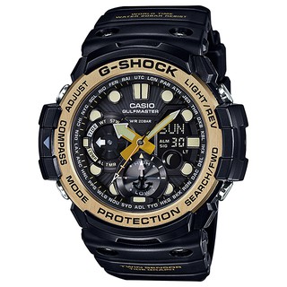 นาฬิกา Casio G-Shock GULFMASTER Twin Sensor Vintage Black&amp;Gold series รุ่น GN-1000GB-1A ของแท้ รับประกัน1ปี