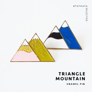 เข็มกลัด Enamel pin : Triangle mountain