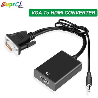 อะแดปเตอร์แปลงสายเคเบิ้ล VGA เป็น HDMI Ps4 Tv Box Aux Audio Splitter Display Port Projetor สําหรับโปรเจคเตอร์ โทรทัศน์