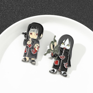 เข็มกลัดโลหะลายการ์ตูนนารูโตะ Akatsuki Sasori Orochimaru
