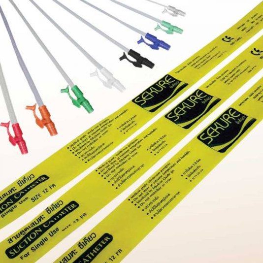 =สายดูดเสมหะ สาย SUCTION No. 6/8/10/12/14/16 ยี่ห้อ ซีเคียว ชนิดมี control 50 เส้น