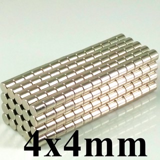 10ชิ้น แม่เหล็กแรงสูง 4X4มิล แม่เหล็ก Magnet Neodymium 4*4มิล แม่เหล็กแรงสูง 4x4mm แม่เหล็กแรงดูดสูง 4*4mm