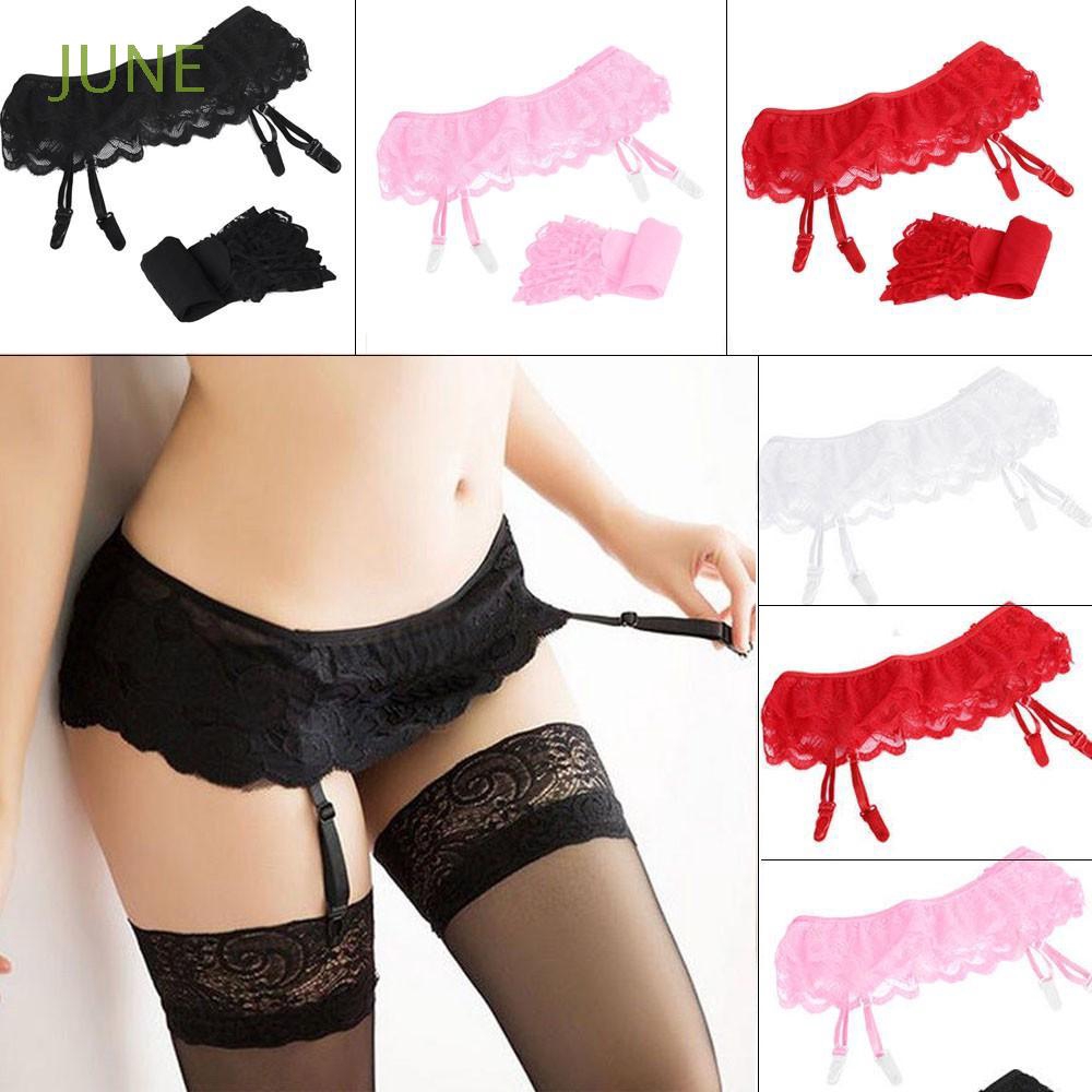 New Women Leggings Lace Top Socks Suspender Garter Belt Thigh