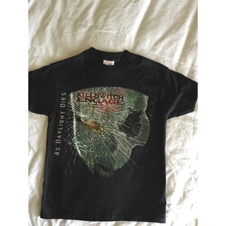 เสื้อยืดแขนสั้น คอกลม ทรงหลวม ลาย Killswitch Engage As Daylight Dies Youth สีดํา สําหรับผู้ชายSize S-5XL