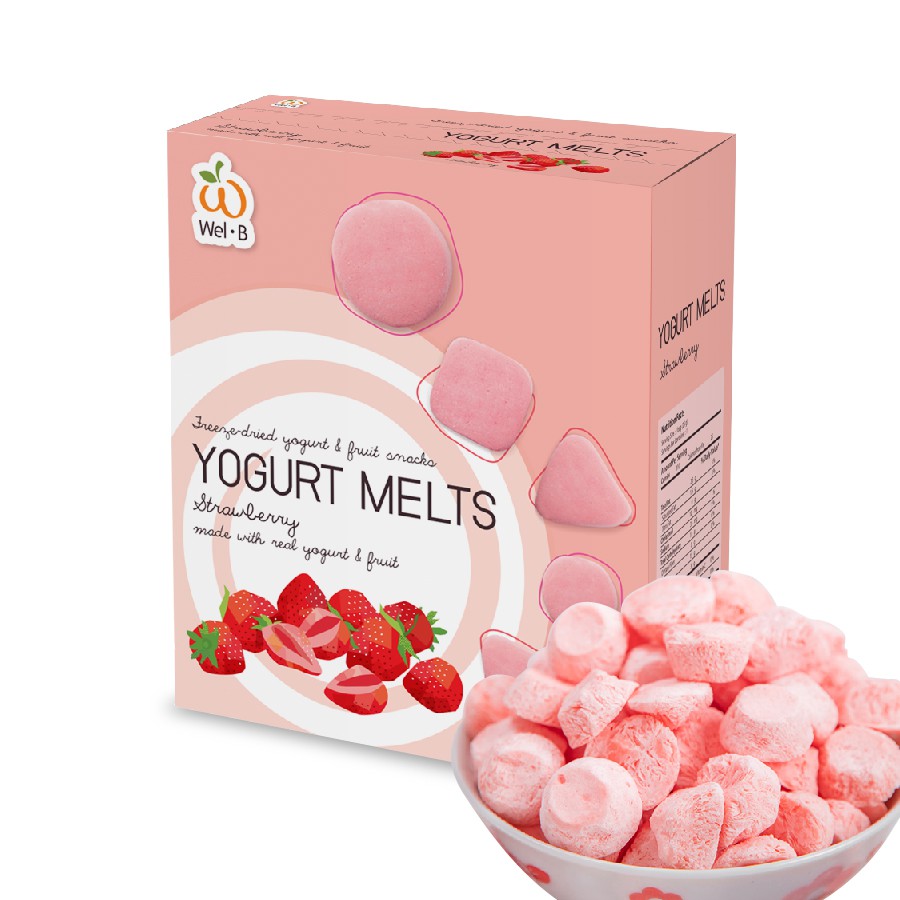 WelB Yogurt Melts Mixed berry 42g. (โยเกิร์ตกรอบ มิกซ์เบอร์รี่ 42 กรัม