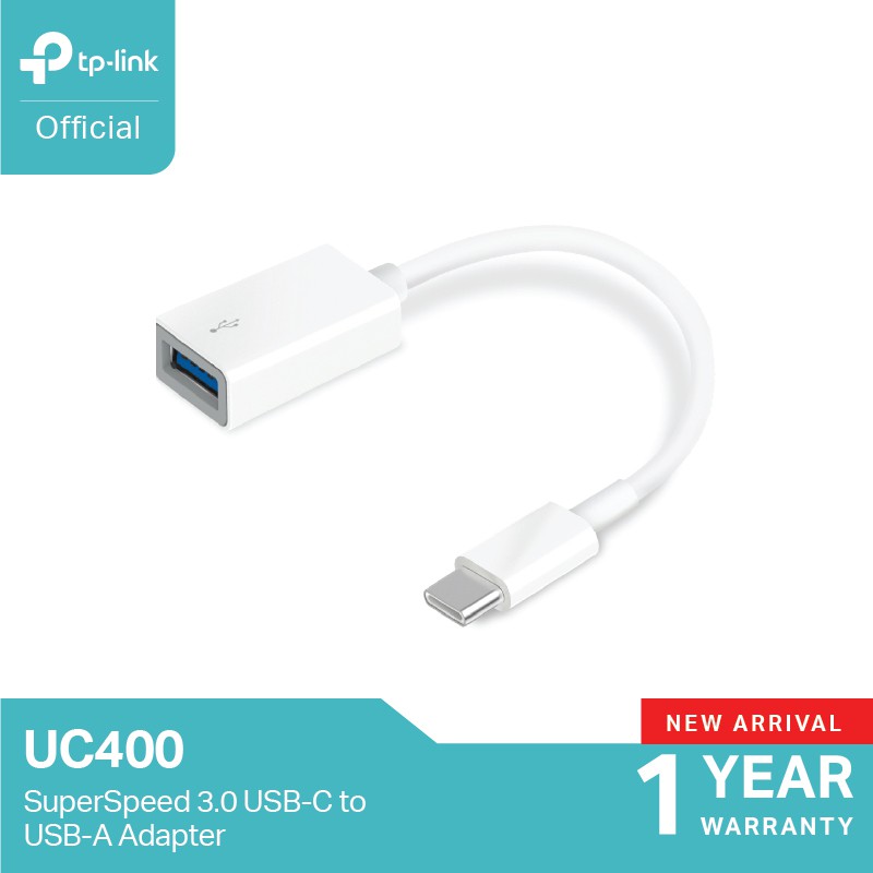 ลดราคา TP-Link UC400 type C to USB Adapter อแดปเตอร์แปลงช่อง USB type C ให้เป็นช่อง USB type A #ค้นหาเพิ่มเติม เราเตอร์แบบเสียบแอร์การ์ด ตัวรับสัญญาณ WiFi ปลั๊กอัจฉริยะ