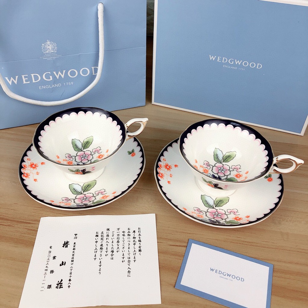 WEDGWOOD Weizhi Living Roaming Beauty Realm Jasmine Scents Cup and Saucer European Bone China Coffee
